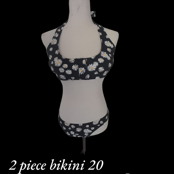 Haut De Maillot De Bain Taille 24W Just My Size - Imprimé Marguerites Colorées Avec Armatures